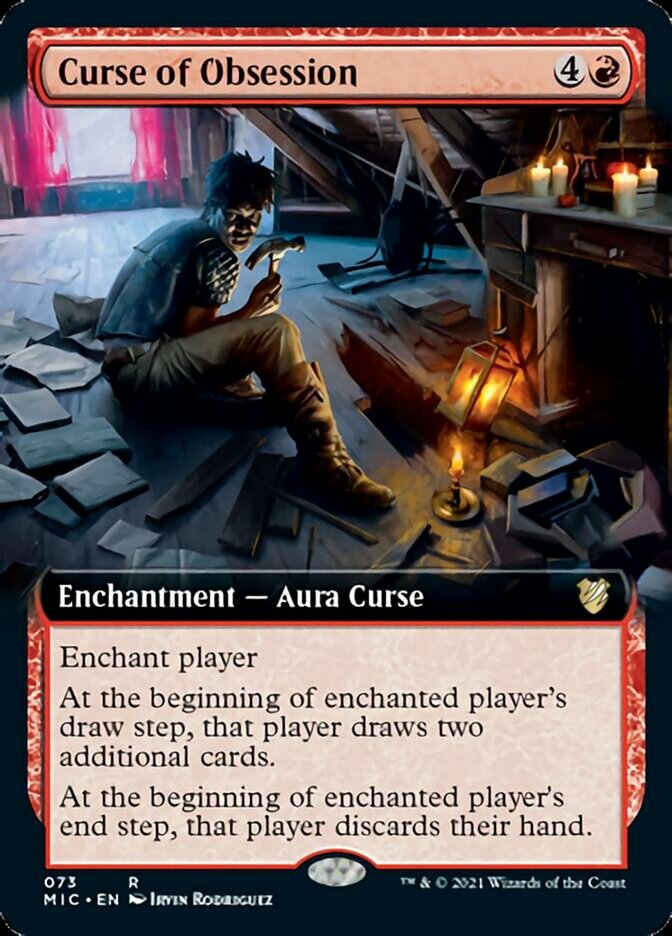 Curse of Obsession (Extended Art) [Innistrad: Midnight Hunt Commander] | Jomio and Rueliete's Cards and Comics