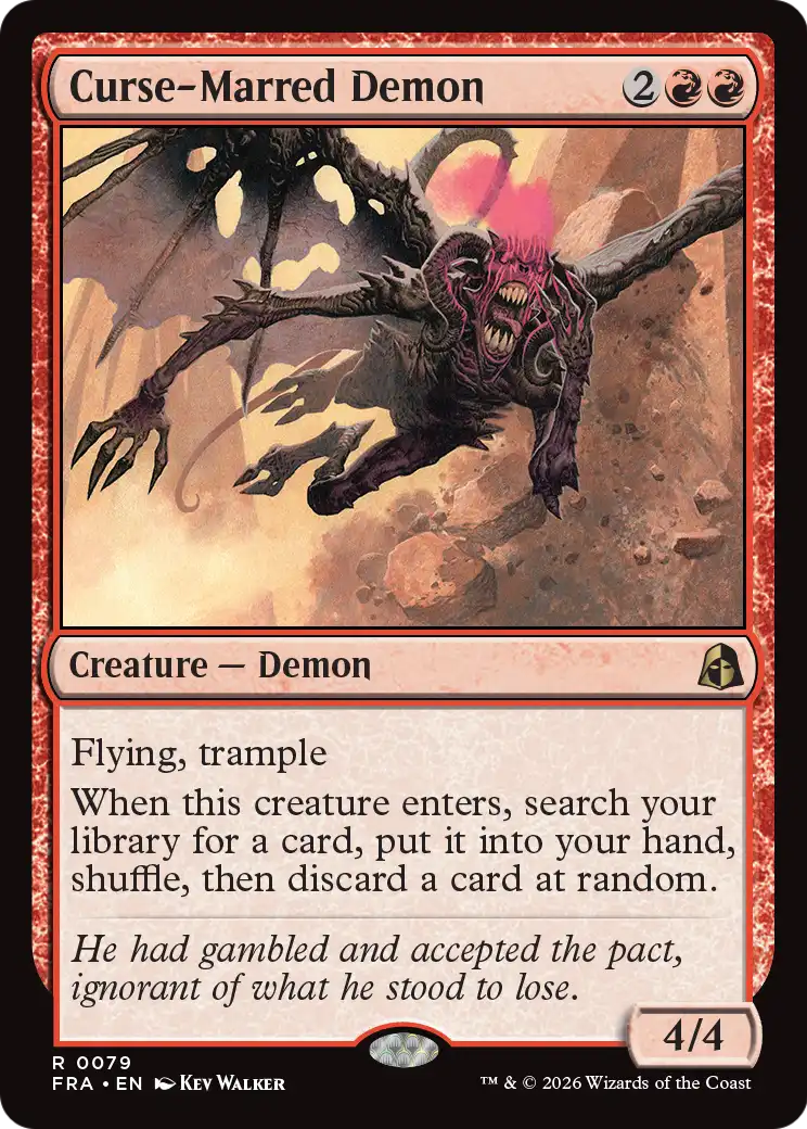 Curse-Marred Demon [Reality Fracture] | Jomio and Rueliete's Cards and Comics