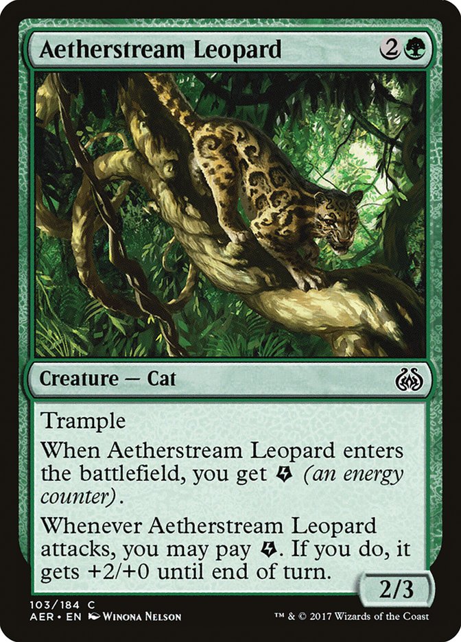 Aetherstream Leopard [Aether Revolt] | Jomio and Rueliete's Cards and Comics