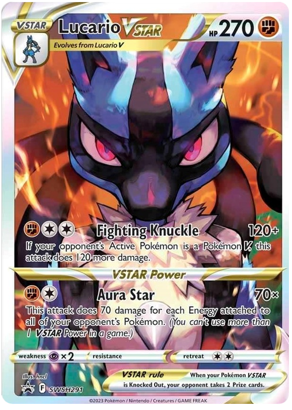 Lucario VSTAR (SWSH291) [Sword & Shield: Black Star Promos] | Jomio and Rueliete's Cards and Comics