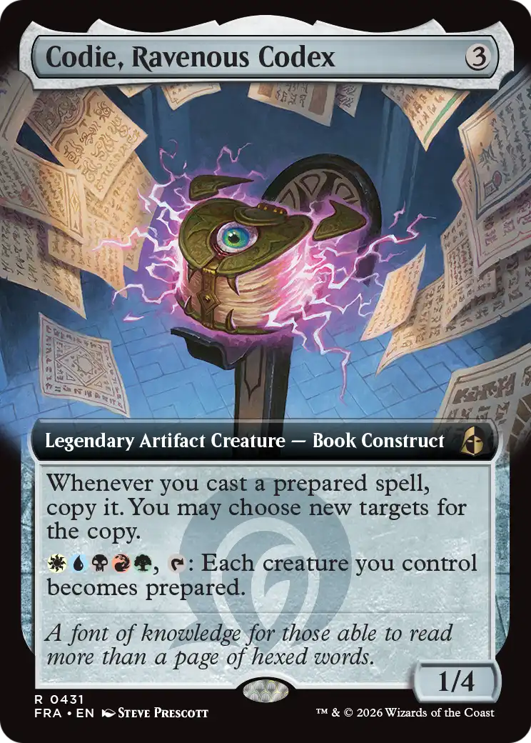 Codie, Ravenous Codex (Extended Art) [Reality Fracture] | Jomio and Rueliete's Cards and Comics