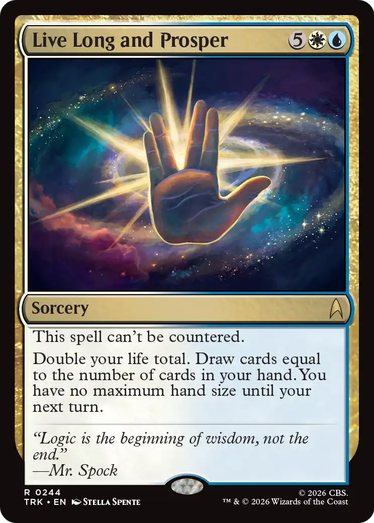 Live Long and Prosper [Star Trek] | Jomio and Rueliete's Cards and Comics
