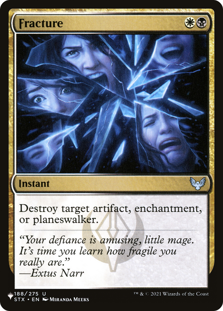 Fracture [The List] | Jomio and Rueliete's Cards and Comics