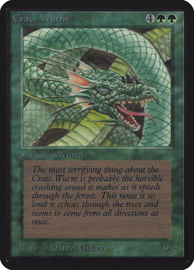 Craw Wurm [Alpha Edition] | Jomio and Rueliete's Cards and Comics