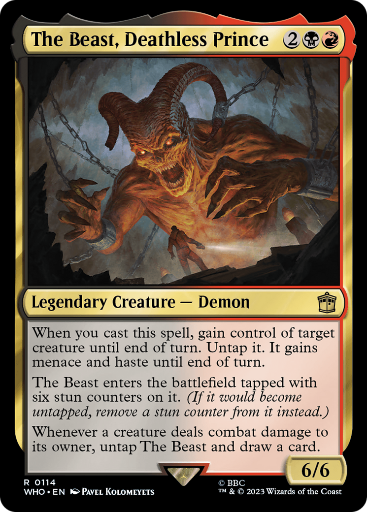 The Beast, Deathless Prince [Doctor Who] | Jomio and Rueliete's Cards and Comics