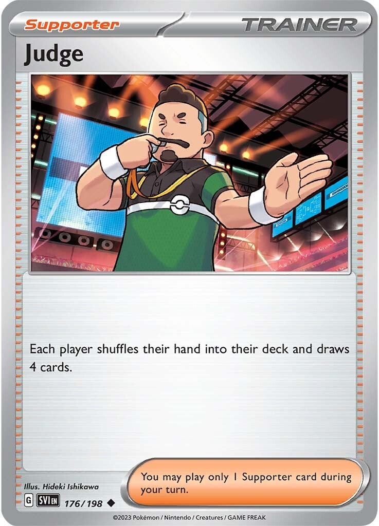Judge (176/198) [Scarlet & Violet: Base Set] | Jomio and Rueliete's Cards and Comics