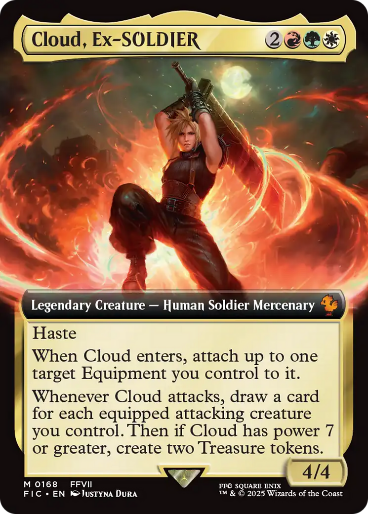 Cloud, Ex-SOLDIER (Extended Art) [FINAL FANTASY Commander] | Jomio and Rueliete's Cards and Comics