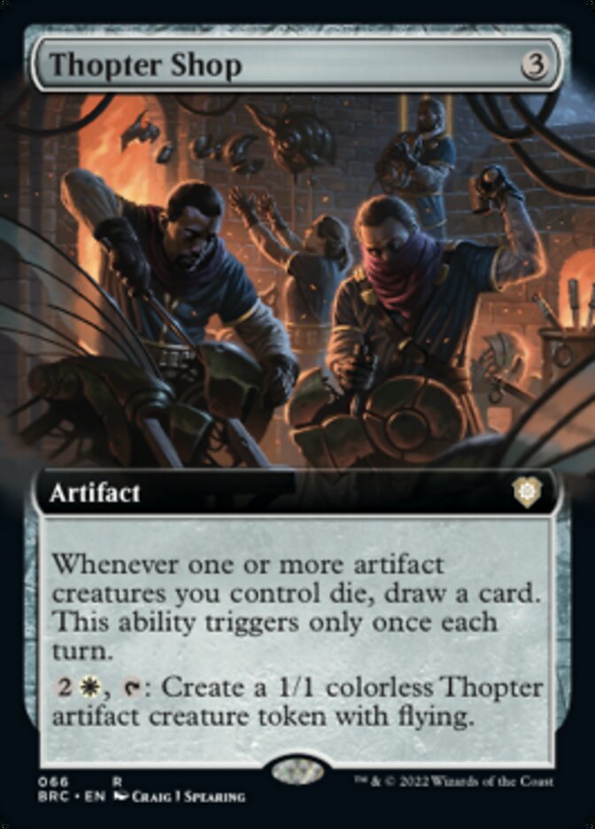 Thopter Shop (Extended Art) [The Brothers' War Commander] | Jomio and Rueliete's Cards and Comics