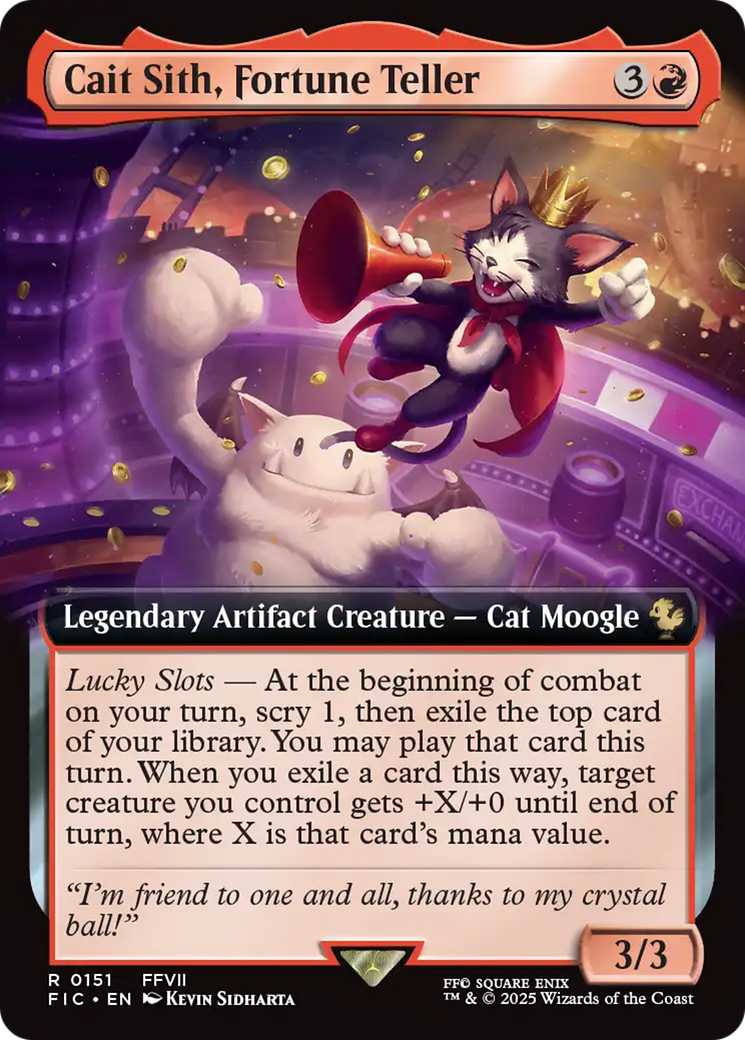 Cait Sith, Fortune Teller (Extended Art) [FINAL FANTASY Commander] | Jomio and Rueliete's Cards and Comics