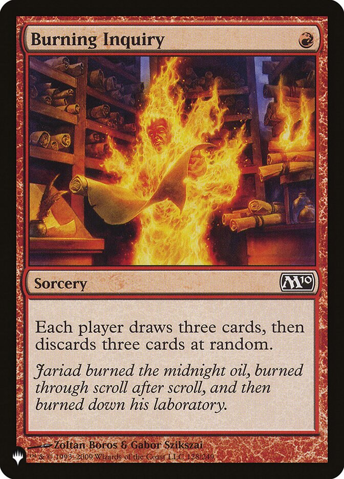 Burning Inquiry [The List] | Jomio and Rueliete's Cards and Comics