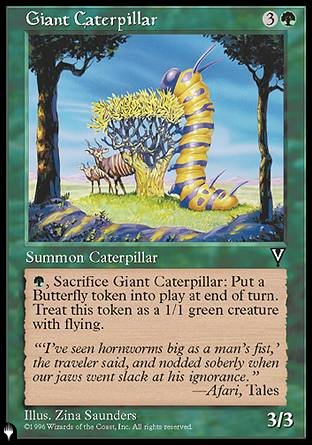 Giant Caterpillar [The List] | Jomio and Rueliete's Cards and Comics