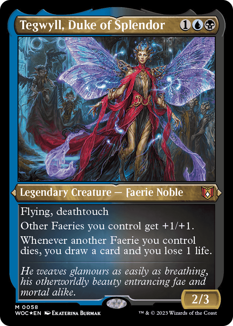 Tegwyll, Duke of Splendor (Display Commander) [Wilds of Eldraine Commander] | Jomio and Rueliete's Cards and Comics