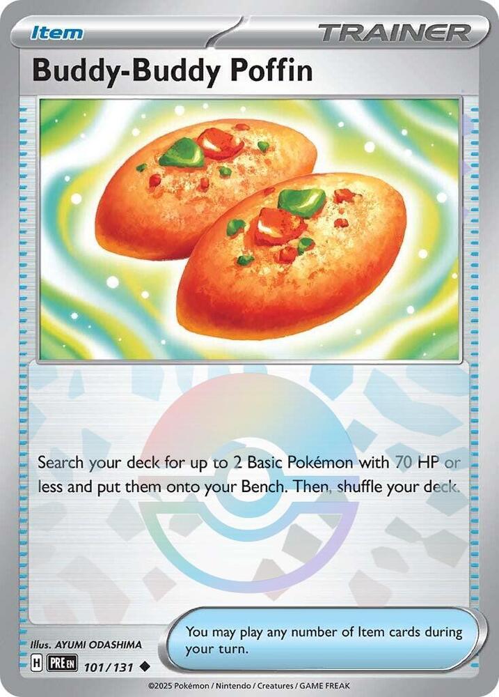 Buddy-Buddy Poffin (101/131) (Poke Ball Pattern) [Scarlet & Violet: Prismatic Evolutions] | Jomio and Rueliete's Cards and Comics