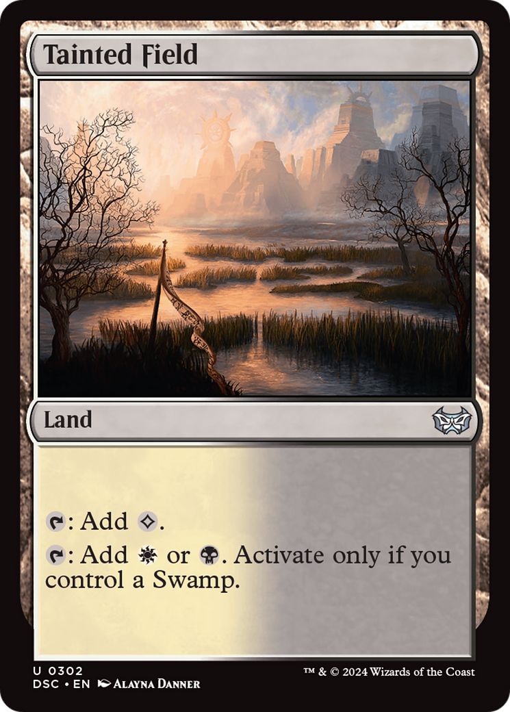 Tainted Field [Duskmourn: House of Horror Commander] | Jomio and Rueliete's Cards and Comics