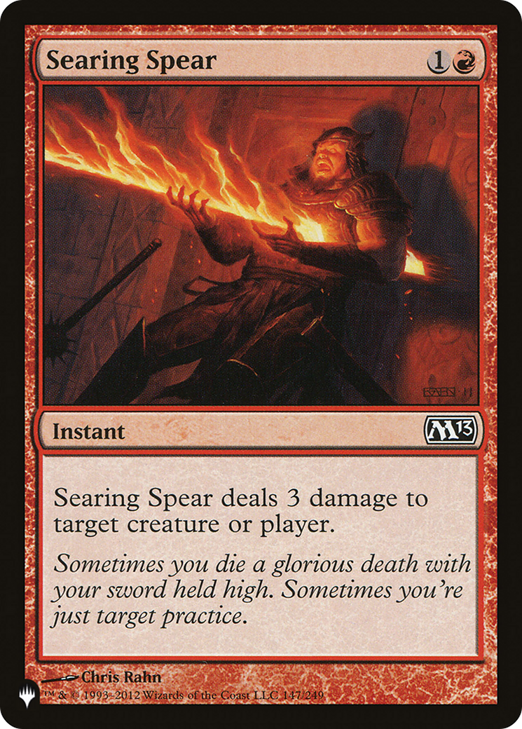 Searing Spear [The List] | Jomio and Rueliete's Cards and Comics