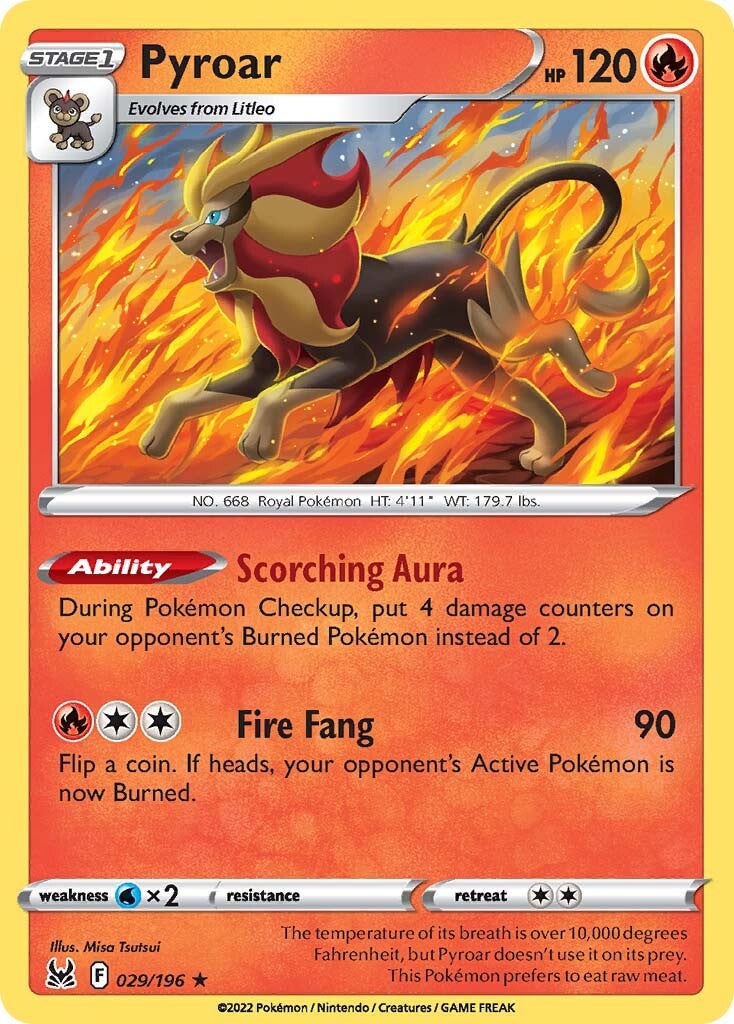 Pyroar (029/196) [Sword & Shield: Lost Origin] | Jomio and Rueliete's Cards and Comics