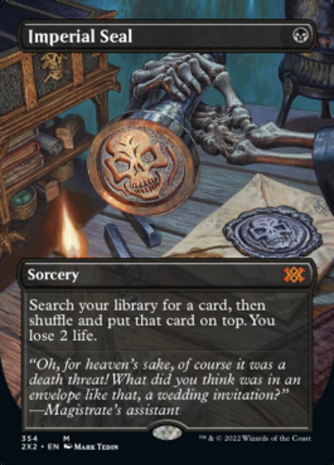 Imperial Seal (Borderless Alternate Art) [Double Masters 2022] | Jomio and Rueliete's Cards and Comics