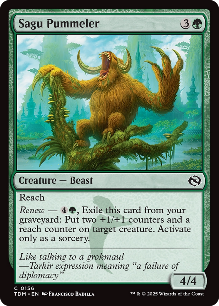 Sagu Pummeler [Tarkir: Dragonstorm] | Jomio and Rueliete's Cards and Comics