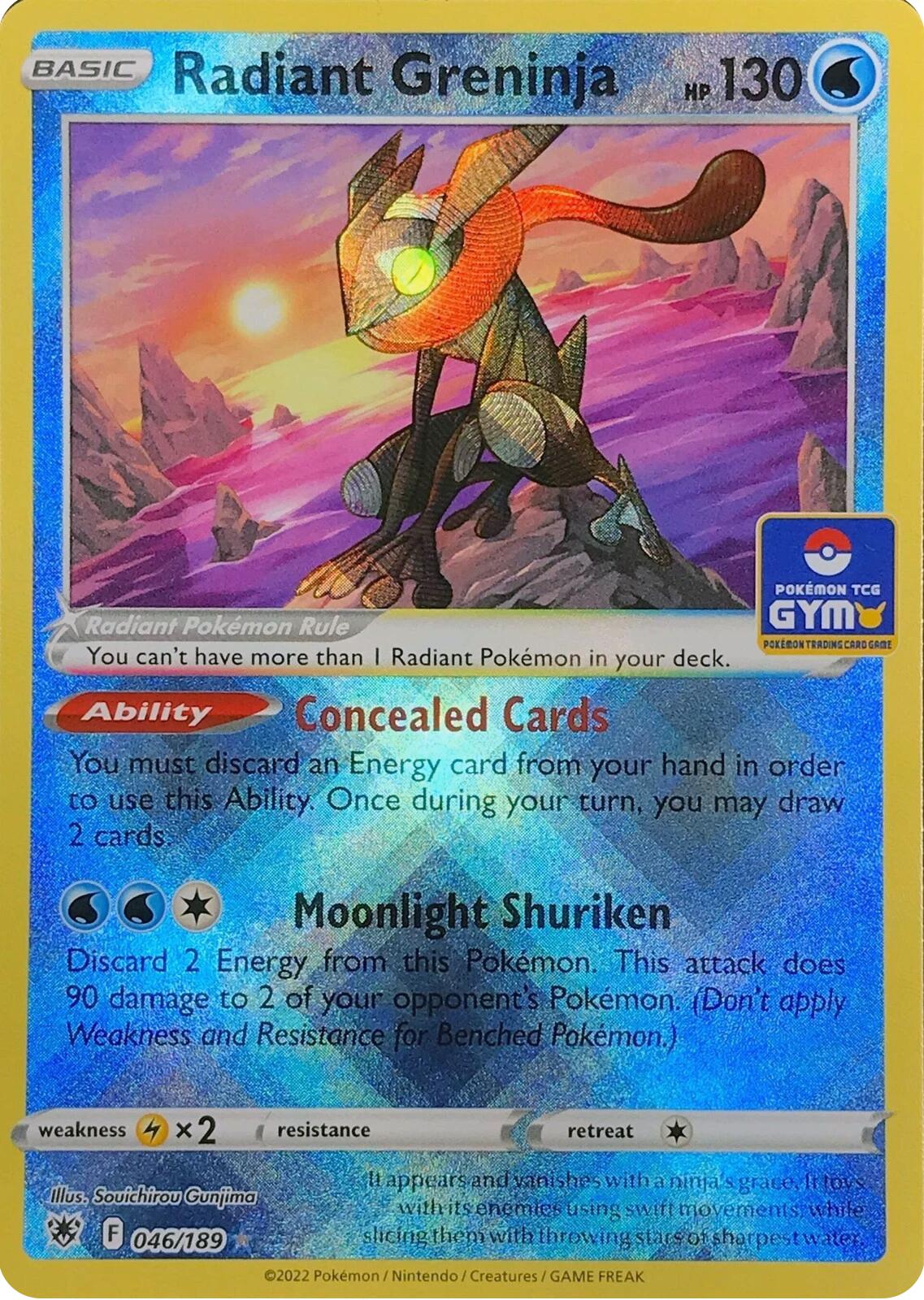 Radiant Greninja (046/189) (Southeast Asia Exclusive) [League & Championship Cards] | Jomio and Rueliete's Cards and Comics