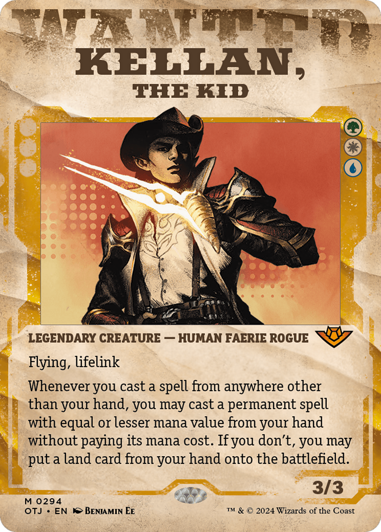 Kellan, the Kid (Showcase) [Outlaws of Thunder Junction] | Jomio and Rueliete's Cards and Comics