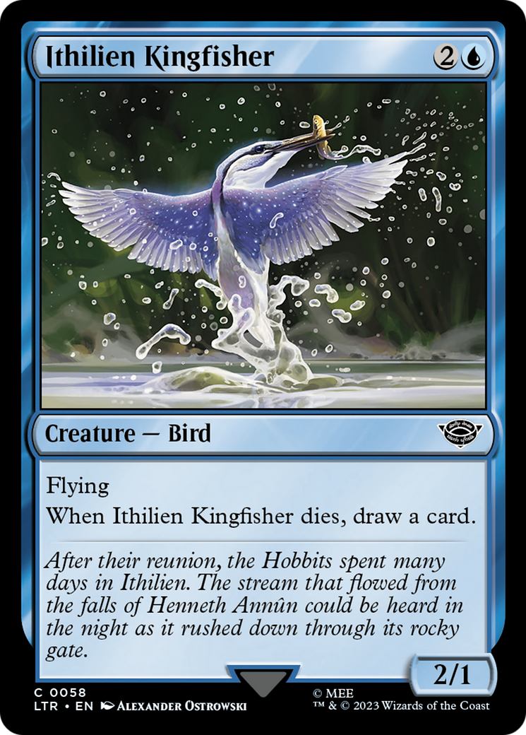 Ithilien Kingfisher [The Lord of the Rings: Tales of Middle-Earth] | Jomio and Rueliete's Cards and Comics