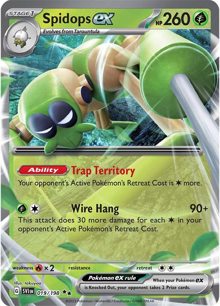 Spidops ex (019/198) [Scarlet & Violet: Base Set] | Jomio and Rueliete's Cards and Comics