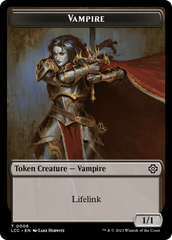 Vampire (0006) // Vampire Demon Double-Sided Token [The Lost Caverns of Ixalan Commander Tokens] | Jomio and Rueliete's Cards and Comics