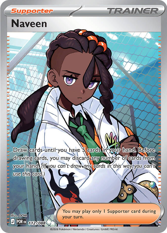 Naveen (112/088) [Mega Evolution: Perfect Order] | Jomio and Rueliete's Cards and Comics