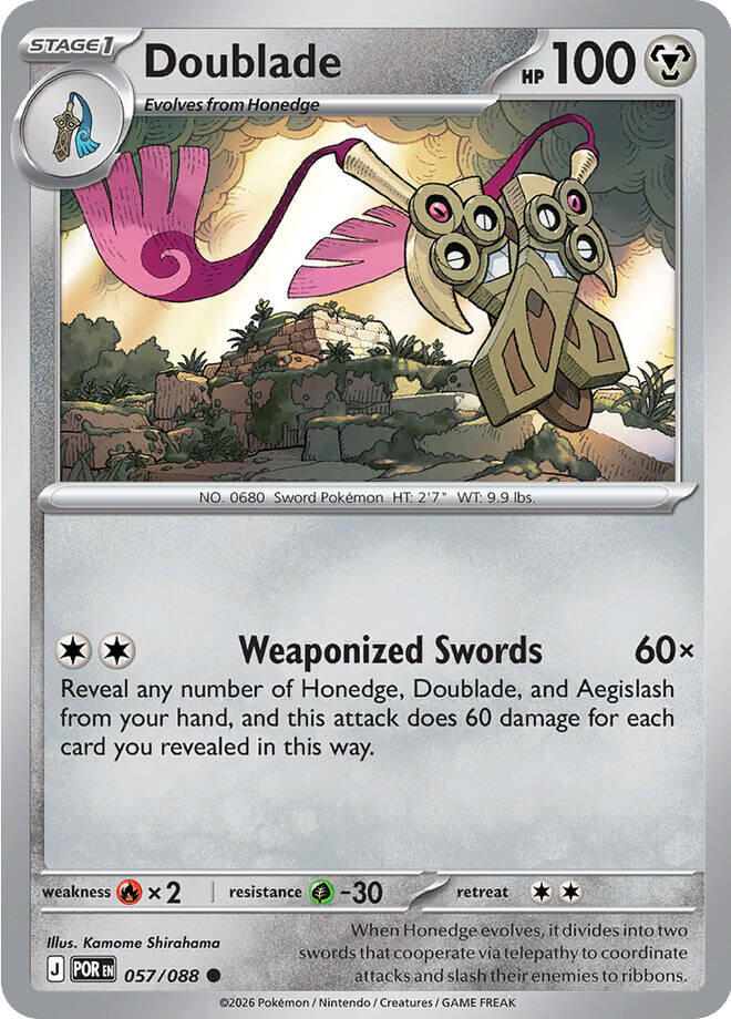 Doublade (057/088) [Mega Evolution: Perfect Order] | Jomio and Rueliete's Cards and Comics