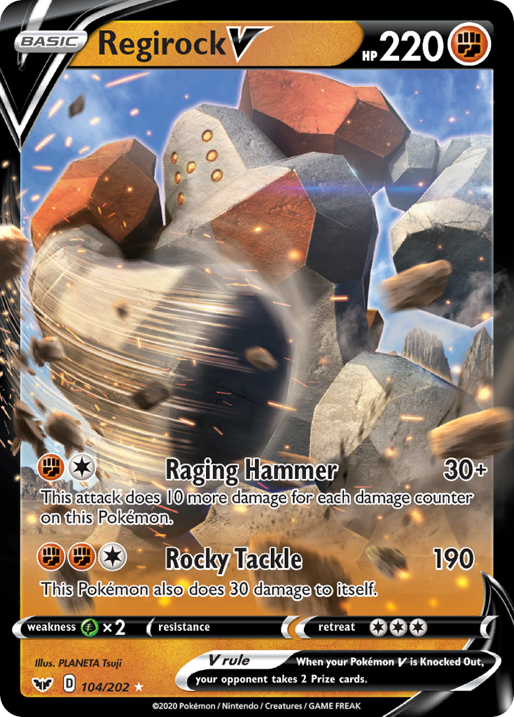 Regirock V (104/202) [Sword & Shield: Base Set] | Jomio and Rueliete's Cards and Comics