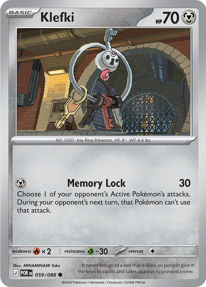 Klefki (059/088) [Mega Evolution: Perfect Order] | Jomio and Rueliete's Cards and Comics