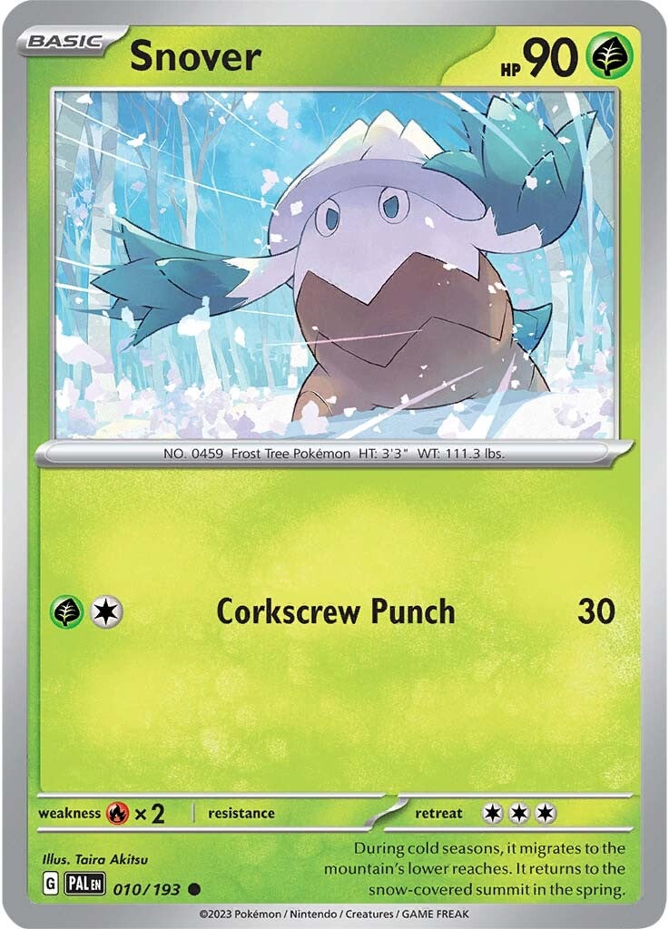 Snover (010/193) [Scarlet & Violet: Paldea Evolved] | Jomio and Rueliete's Cards and Comics