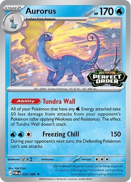 Aurorus (024/088) (Perfect Order Stamped) [Miscellaneous Cards] | Jomio and Rueliete's Cards and Comics