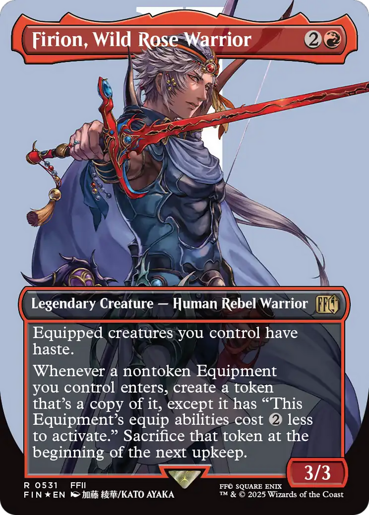 Firion, Wild Rose Warrior (Borderless) (Surge Foil) [FINAL FANTASY] | Jomio and Rueliete's Cards and Comics