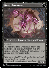 Visage of Dread // Dread Osseosaur [The Lost Caverns of Ixalan] | Jomio and Rueliete's Cards and Comics