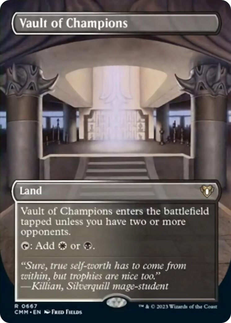 Vault of Champions (Borderless Alternate Art) [Commander Masters] | Jomio and Rueliete's Cards and Comics