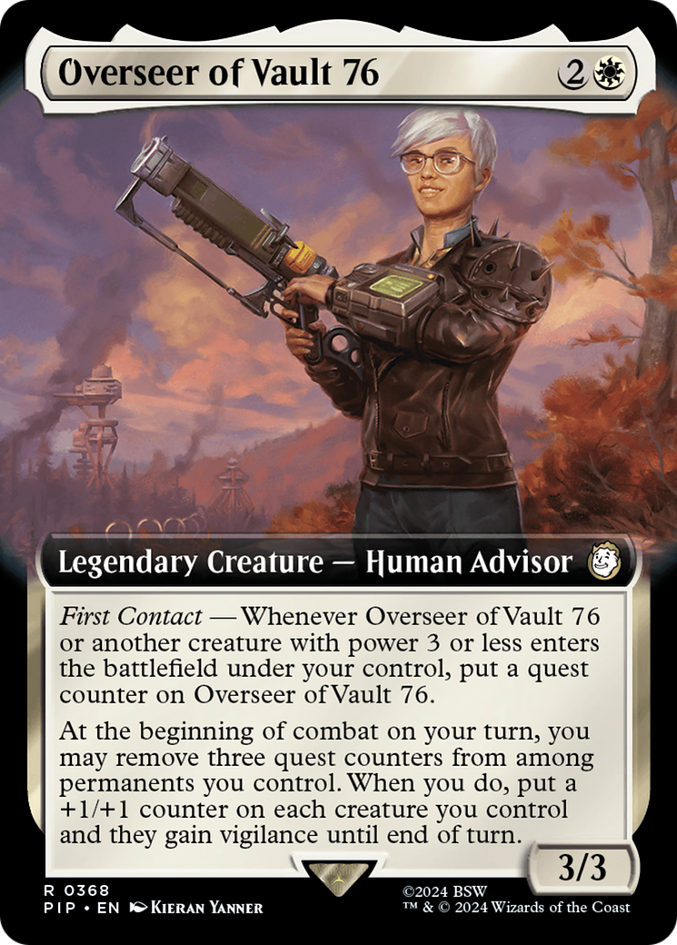 Overseer of Vault 76 (Extended Art) [Fallout] | Jomio and Rueliete's Cards and Comics