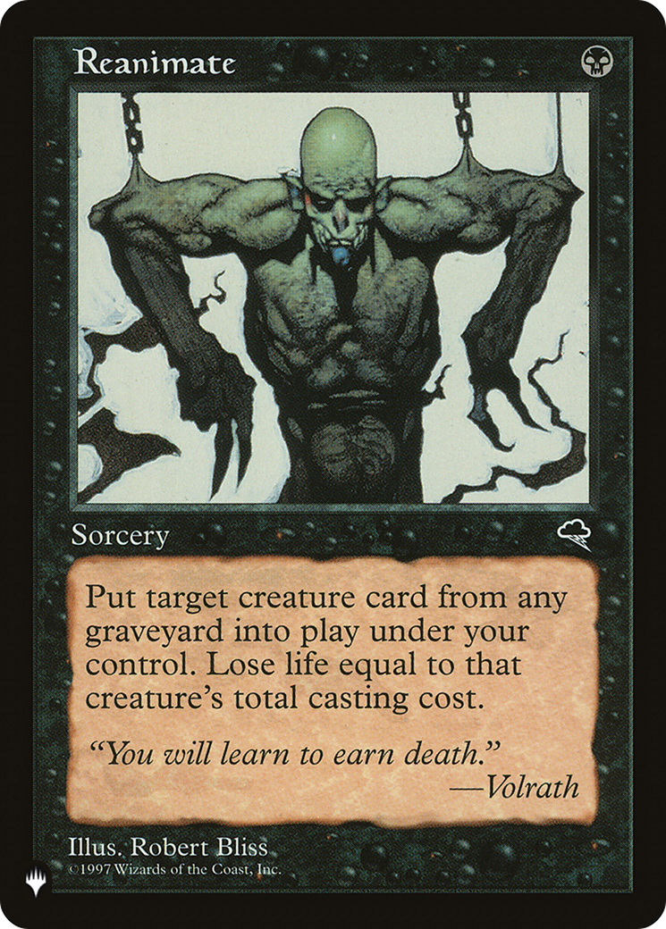 Reanimate [The List] | Jomio and Rueliete's Cards and Comics