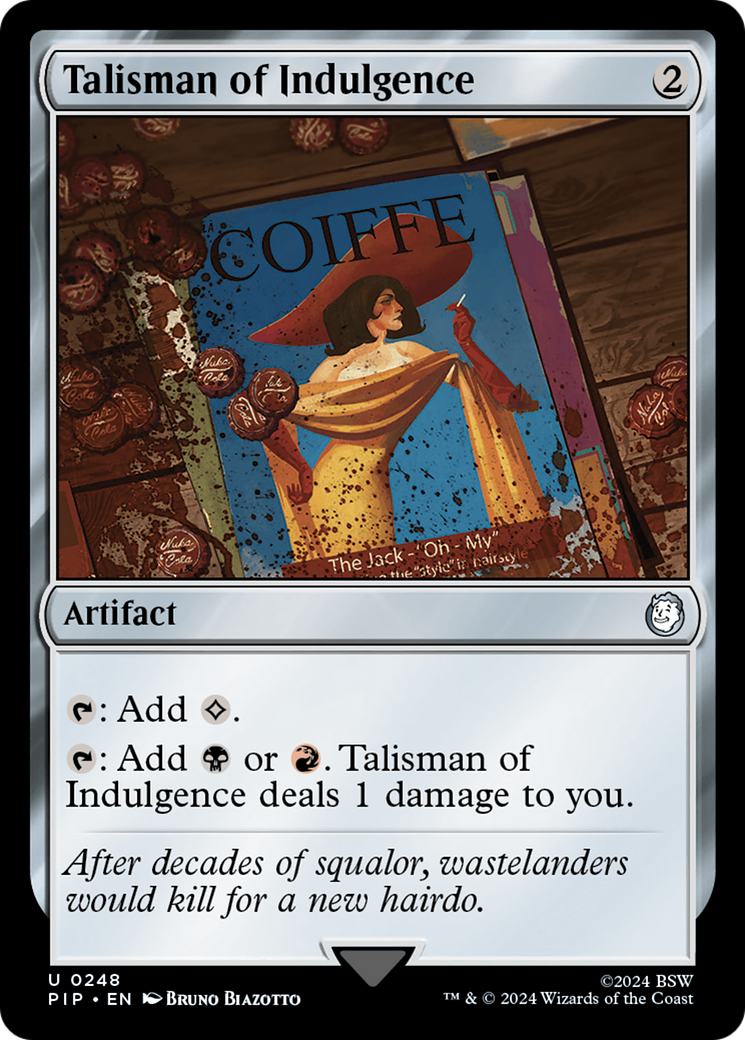 Talisman of Indulgence [Fallout] | Jomio and Rueliete's Cards and Comics