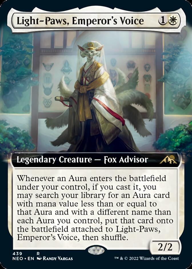 Light-Paws, Emperor's Voice (Extended Art) [Kamigawa: Neon Dynasty] | Jomio and Rueliete's Cards and Comics