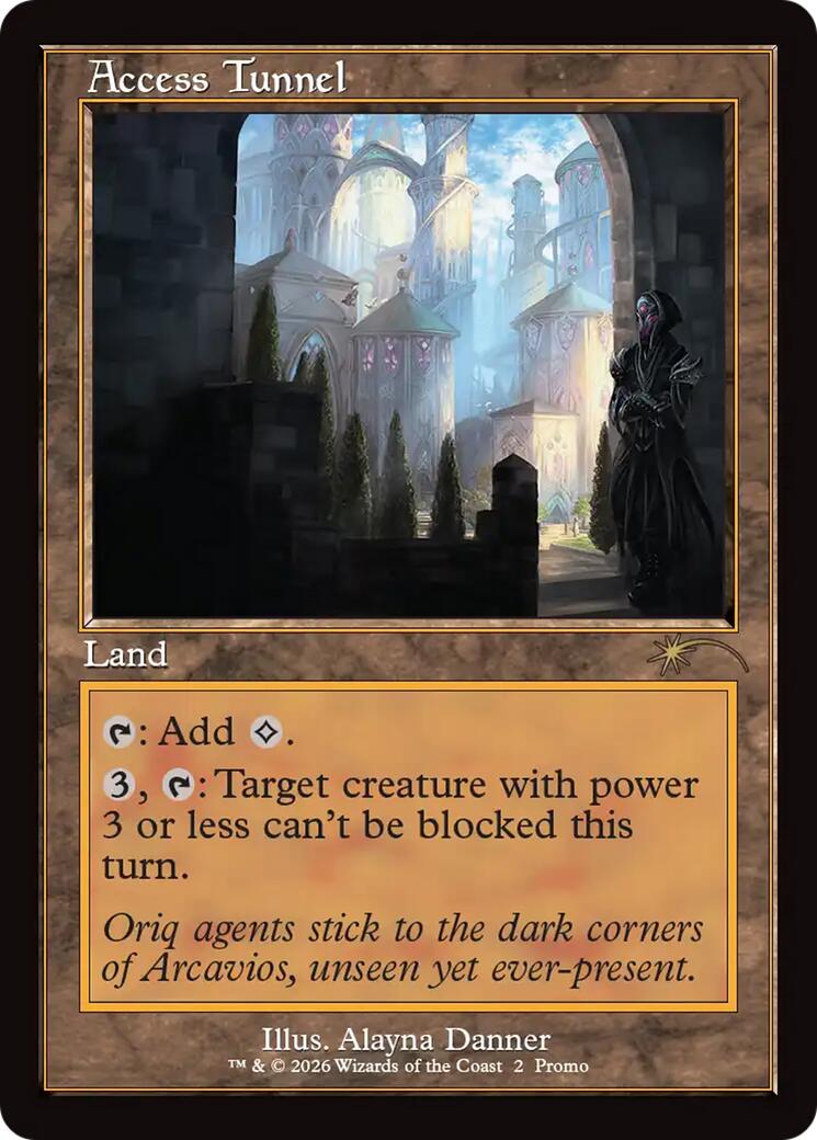 Access Tunnel (Retro Frame) [Wizards Play Network 2026] | Jomio and Rueliete's Cards and Comics