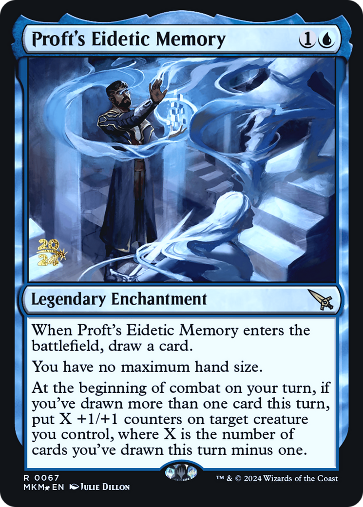 Proft's Eidetic Memory [Murders at Karlov Manor Prerelease Promos] | Jomio and Rueliete's Cards and Comics