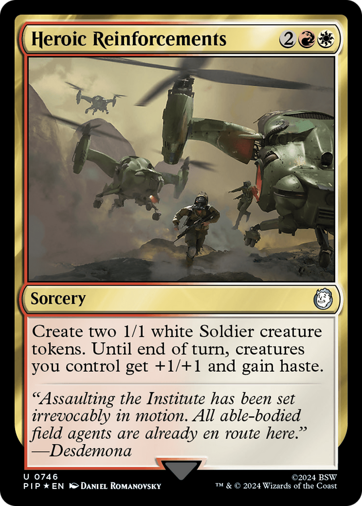Heroic Reinforcements (Surge Foil) [Fallout] | Jomio and Rueliete's Cards and Comics
