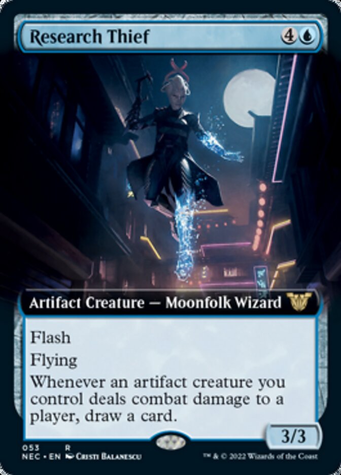 Research Thief (Extended Art) [Kamigawa: Neon Dynasty Commander] | Jomio and Rueliete's Cards and Comics