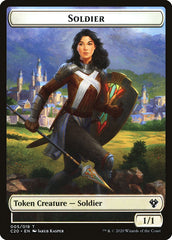 Human Soldier (005) // Drake Double-Sided Token [Commander 2020 Tokens] | Jomio and Rueliete's Cards and Comics