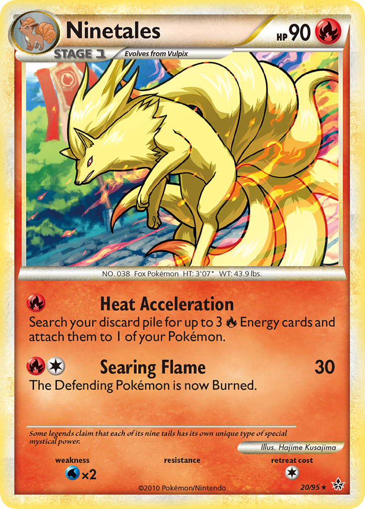 Ninetales (20/95) [HeartGold & SoulSilver: Unleashed] | Jomio and Rueliete's Cards and Comics