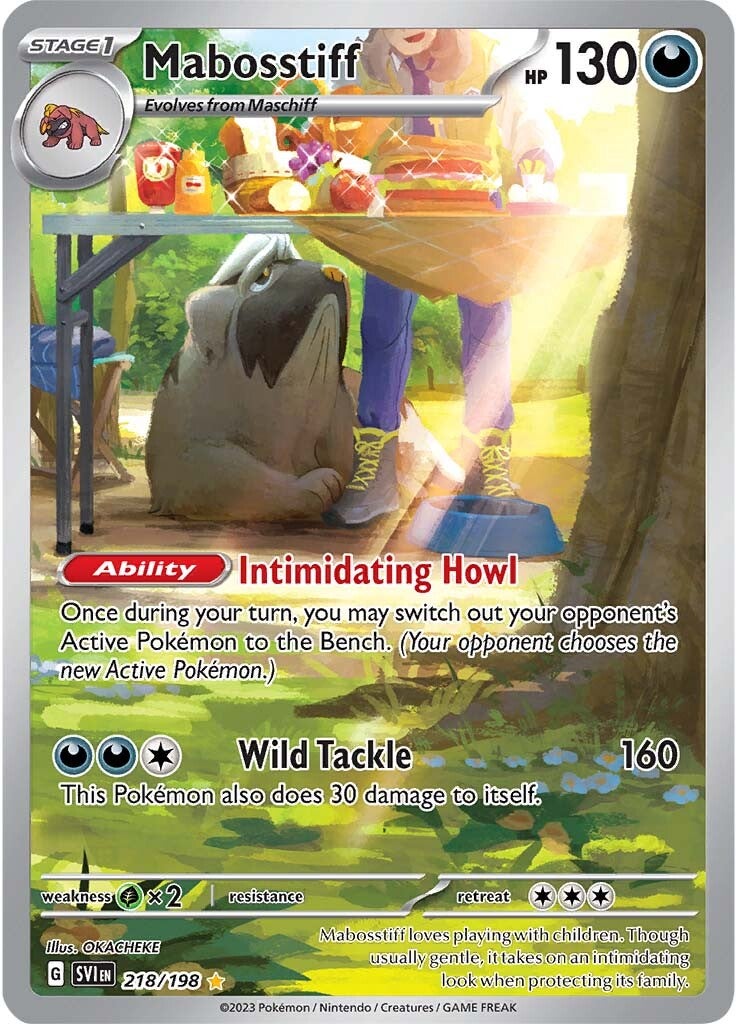 Mabosstiff (218/198) [Scarlet & Violet: Base Set] | Jomio and Rueliete's Cards and Comics