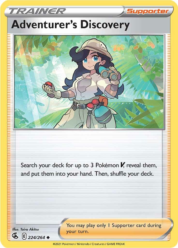 Adventurer's Discovery (224/264) [Sword & Shield: Fusion Strike] | Jomio and Rueliete's Cards and Comics