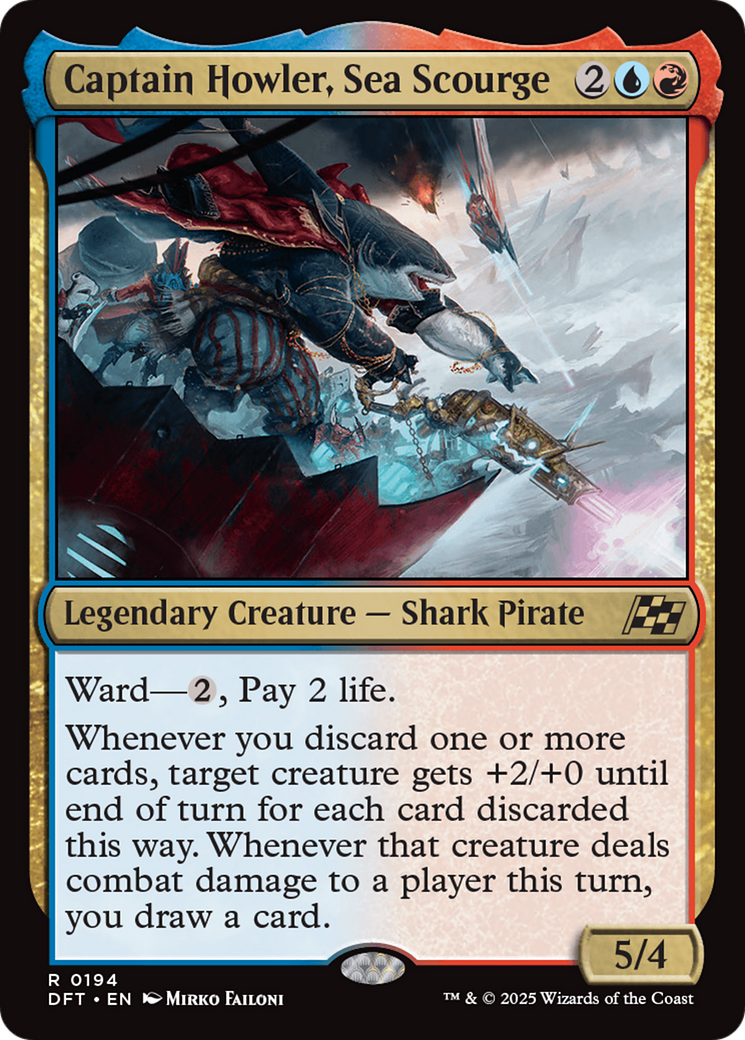 Captain Howler, Sea Scourge [Aetherdrift] | Jomio and Rueliete's Cards and Comics