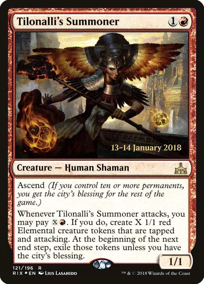 Tilonalli's Summoner [Rivals of Ixalan Prerelease Promos] | Jomio and Rueliete's Cards and Comics